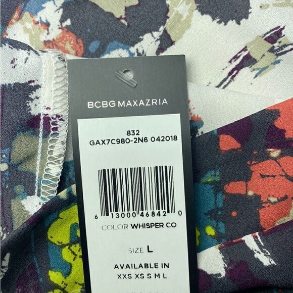 NWT MSRP $138 BCBGMAXAZRIA Printed High-Rise Shorts Women's Size Large - Picture 7 of 8